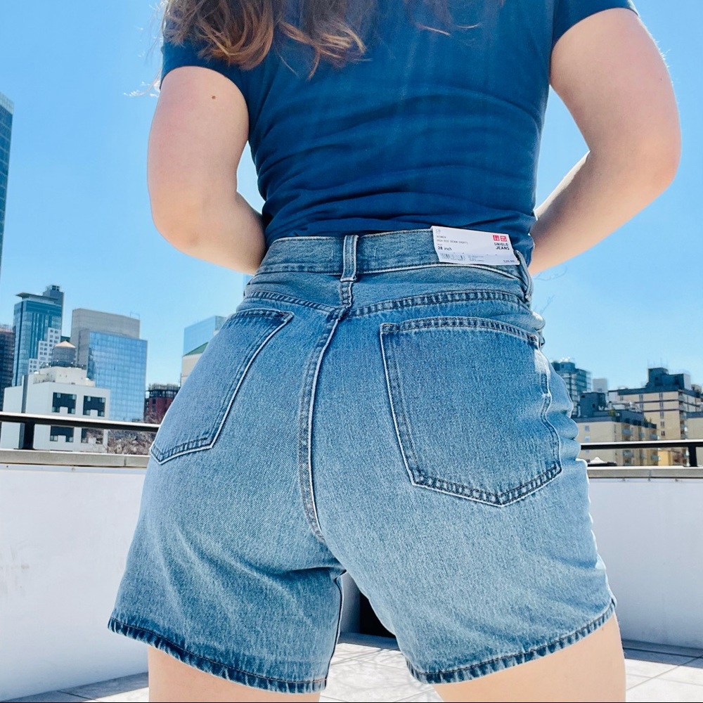 Uniqlo Mom's Shorts A-line High Waisted - Picture 3 of 16